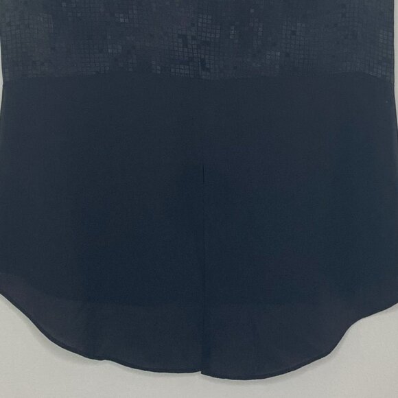Melanie Lyne - Sleeveless, Black Patterned, Lightweight Top, Size M - Picture 7 of 7